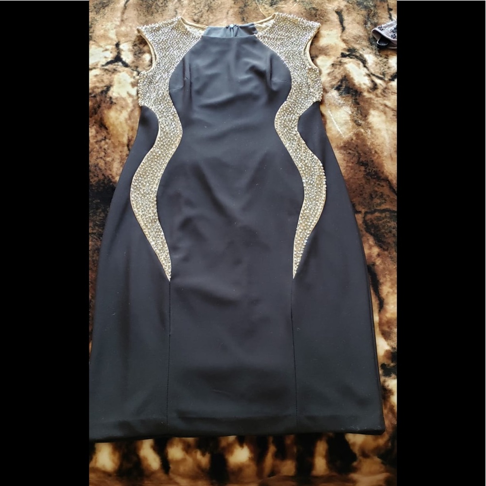 Black sequins Cocktail dress